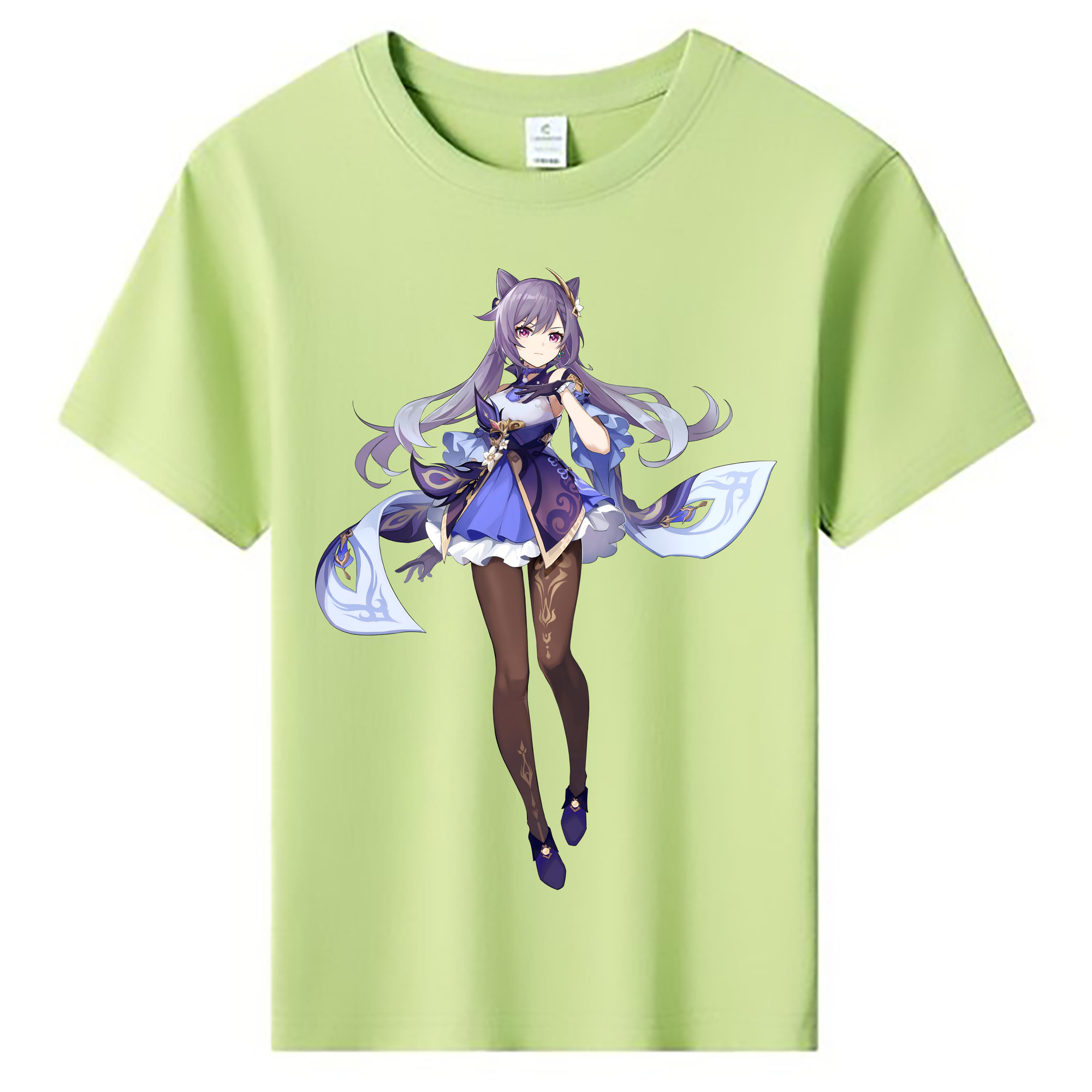 げんし神 刻晴 こくせい genshin Kokusei 綿100％キッズTシャツ（フロントプリント）